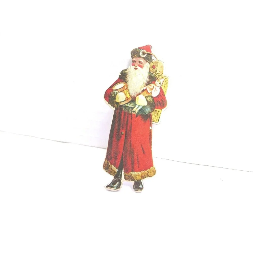Vintage Antique SANTA CLAUSE Christmas Ornament‎ Tree Decoration Merrimack 1977
